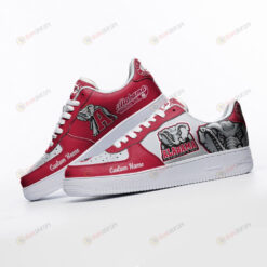 Alabama Crimson Tide Mascot Logo Pattern Custom Name Air Force 1 Printed