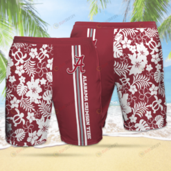 Alabama Crimson Tide Red Theme Hawaiian Shorts Summer Shorts Men Shorts - Print Shorts