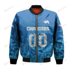 Alabama Huntsville Chargers Bomber Jacket 3D Printed Team Logo Custom Text And Number