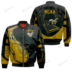 Alabama State Hornets Bomber Jacket 3D Printed - Fire Football