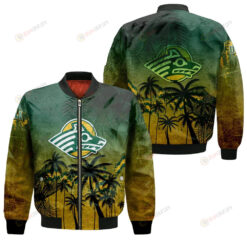 Alaska Anchorage Seawolves Bomber Jacket 3D Printed Coconut Tree Tropical Grunge