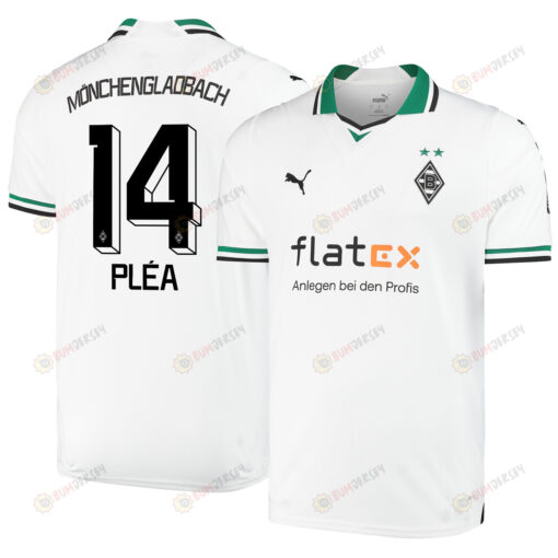 Alassane Pl?a 14 Borussia M?nchengladbach 2023-24 Home Men Jersey - White