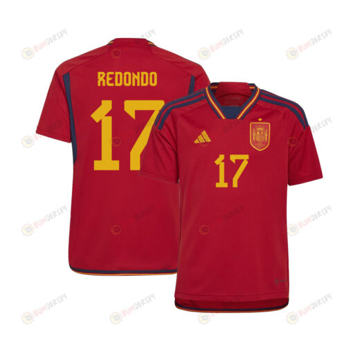 Alba Redondo 17 Spain 1 Star Women's National Team 2023-24 World Cup Home Jersey