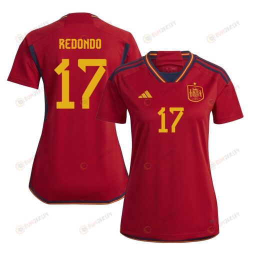 Alba Redondo 17 Spain 1 Star Women's National Team 2023-24 World Cup Home Women Jersey