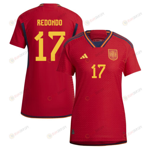 Alba Redondo 17 Spain Women's National Team 2023-24 World Cup Home Women Jersey