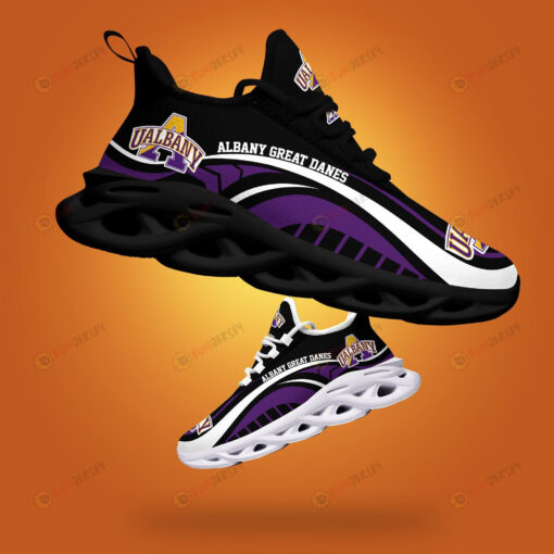 Albany Great Danes Logo Curve Line Pattern 3D Max Soul Sneaker Shoes