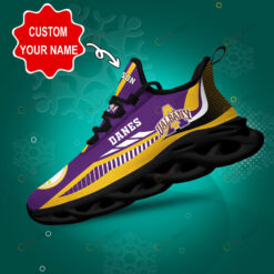 Albany Great Danes Logo Stripe Line Pattern Custom Name 3D Max Soul Sneaker Shoes