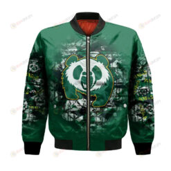 Alberta Pandas Bomber Jacket 3D Printed Camouflage Vintage