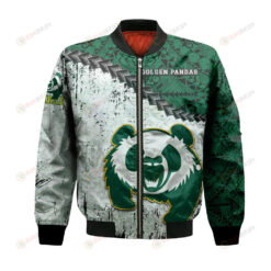 Alberta Pandas Bomber Jacket 3D Printed Grunge Polynesian Tattoo