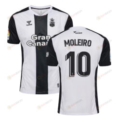 Alberto Moleiro 10 UD Las Palmas 2022-23 Away Jersey - Black/White