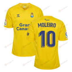 Alberto Moleiro 10 UD Las Palmas 2022-23 Home Jersey - Yellow