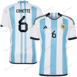 Aldana Cometti 6 Argentina Women's National Team 2023-24 World Cup Home Men Jersey