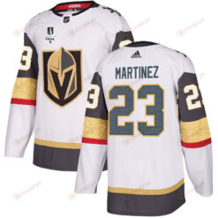 Alec Martinez 23 Vegas Golden Knights Stanley Cup 2023 Final Patch Away Breakaway Men Jersey - White