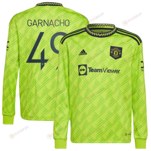 Alejandro Garnacho 49 Manchester United 2022/23 Third Long Sleeve Jersey - Men