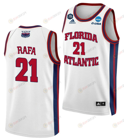 Alejandro Ralat 21 FAU Owls 2023 Final Four Basketball Men Jersey- White