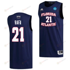 Alejandro Ralat 21 FAU Owls 2023 March Madness Basketball Men Jersey- Navy