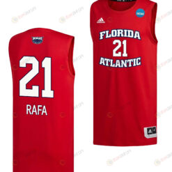 Alejandro Ralat 21 FAU Owls 2023 March Madness Basketball Men Jersey- Red