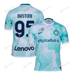 Alessandro Bastoni 95 Inter Milan 2022/23 Away Men Jersey - Light Green