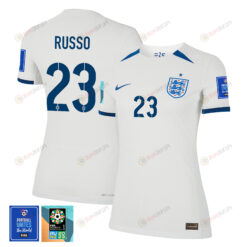 Alessia Russo 23 England 1 Star FIFA Patch Women's National Team 2023-24 World Cup Home WOMEN Jersey