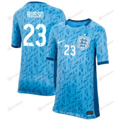 Alessia Russo 23 England 1 Star Women's National Team 2023-24 World Cup Away Jersey