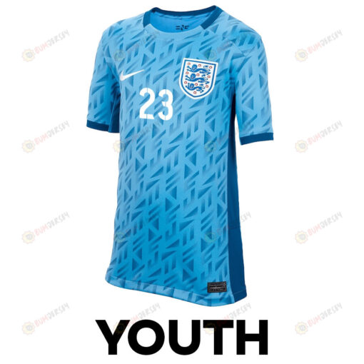 Alessia Russo 23 England Women's National Team 2023-24 World Cup Away Jersey