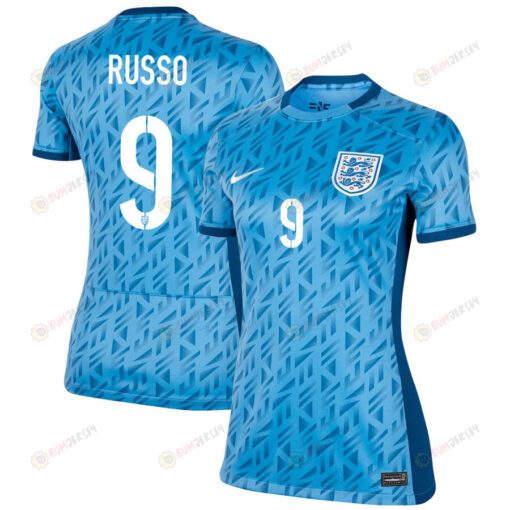 Alessia Russo 9 England Women's National Team 2023-24 World Cup Away Women Jersey