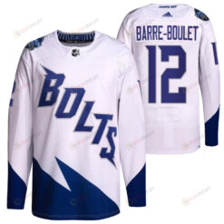 Alex Barre-Boulet 2022 Stadium Series Lightning 12 White Primegreen Jersey Jersey