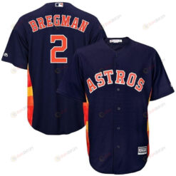 Alex Bregman Houston Astros Big And Tall Cool Base Player Jersey - Navy