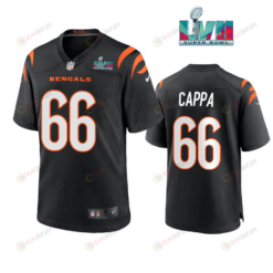 Alex Cappa 66 Cincinnati Bengals Super Bowl LVII Men's Jersey- Black