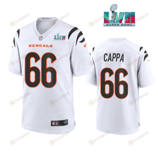 Alex Cappa 66 Cincinnati Bengals Super Bowl LVII Men's Jersey- White