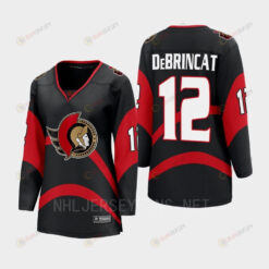 Alex DeBrincat 12 Ottawa Senators 2022 Special Edition 2.0 Women Breakaway Retro Jersey Black