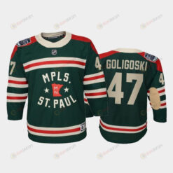 Alex Goligoski Wild 2022 Winter Classic Green Jersey