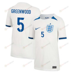 Alex Greenwood 5 England 1 Star Women's National Team 2023-24 World Cup Home Jersey