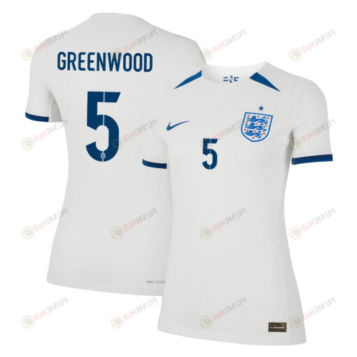 Alex Greenwood 5 England 1 Star Women's National Team 2023-24 World Cup Home WOMEN Jersey