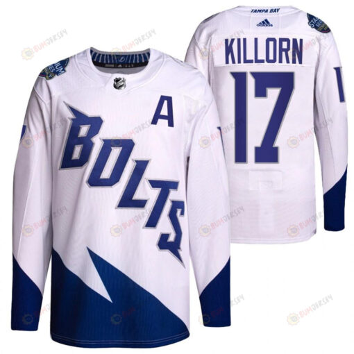 Alex Killorn 2022 Stadium Series Lightning 17 White Primegreen Jersey Jersey