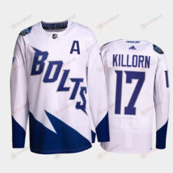 Alex Killorn Lightning 2022 Stadium Series White Primegreen Jersey