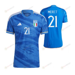 Alex Meret 21 Italy National Team 2023-24 Home Jersey - Player Version