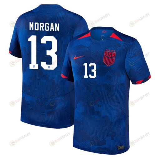 Alex Morgan 13 USA Women's National Team 2023-24 World Cup Away Men Jersey