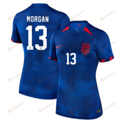 Alex Morgan 13 USA Women's National Team 2023-24 World Cup Away Women Jersey