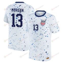 Alex Morgan 13 USA Women's National Team 2023-24 World Cup Home Men Jersey