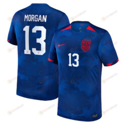 Alex Morgan 13 USWNT 2023 Away Men Jersey - Royal