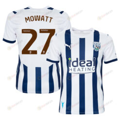 Alex Mowatt 27 West Bromwich Albion FC 2023/24 Home Men Jersey - White
