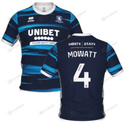 Alex Mowatt 4 Middlesbrough 2022-23 Away Jersey - Navy/Blue