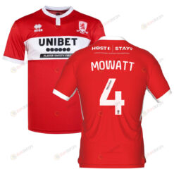 Alex Mowatt 4 Middlesbrough 2022-23 Home Jersey - Red/White