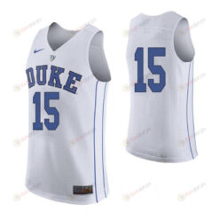 Alex OConnell 15 Duke Blue Devils Road Elite Basketball Men Jersey - White