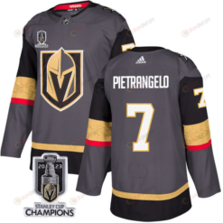 Alex Pietrangelo 7 Vegas Golden Knights 2023 Stanley Cup Champions Patch Alternate Breakaway Jersey - Black