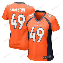 Alex Singleton 49 Denver Broncos Women's Game Jersey - Orange