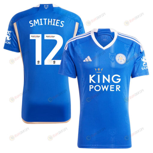 Alex Smithies 12 Leicester City FC 2023/24 Home Men Jersey - Blue