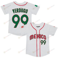 Alex Verdugo 99 Mexico Baseball 2023 World Baseball Classic Jersey - White