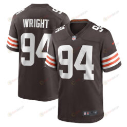 Alex Wright Cleveland Browns Game Player Jersey - Brown